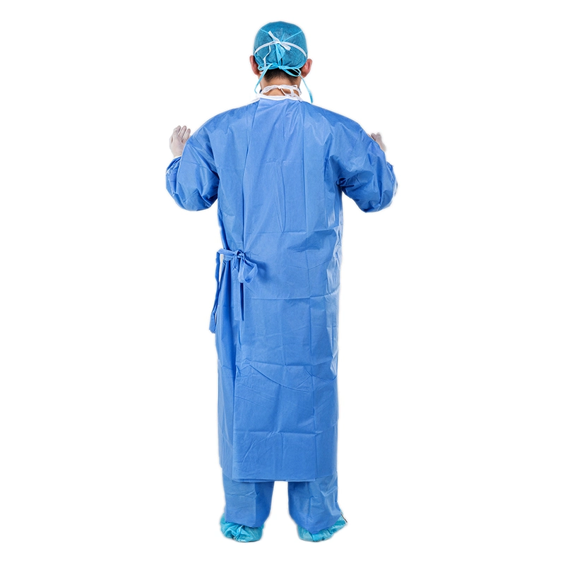 Non Woven Doctor Nurse Medical Surgical Gown Manufacturer Supply Disposable Sterile Standard Hospital Clothes