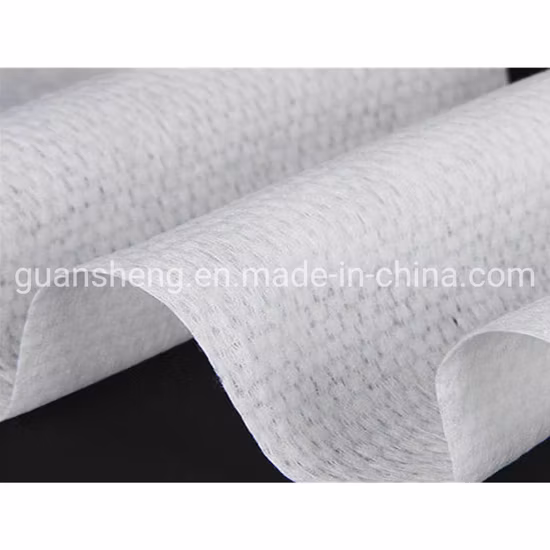 Fabricado na China Viscose/polpa de madeira Spunlace impressão não tecido tecido não tecido biodegradável lavável para lenços umedecidos de alta qualidade