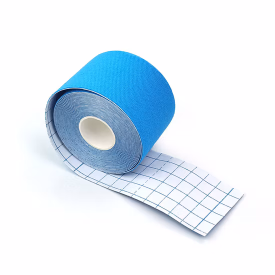 Fita de cinesiologia terapêutica respirável impermeável colorida 5cmx5m com cola mais forte