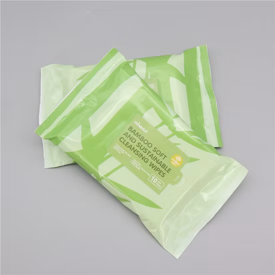 Wz 100% fibra de bambu biodegradável atacado orgânico antibacteriano lenços umedecidos para bebês