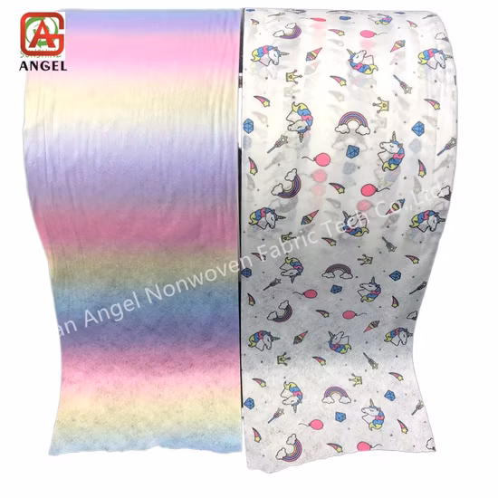 Tela não tecida Spunlace colorido da cópia de Breathability