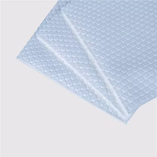 Tecido não tecido de grão de pérola para almofadas de algodão de boa qualidade Spunlace de algodão puro têxtil doméstico respirável Eco