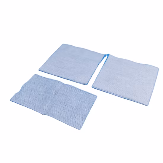 Esponjas de gaze hemostática não tecida para produtos de cuidado de feridas